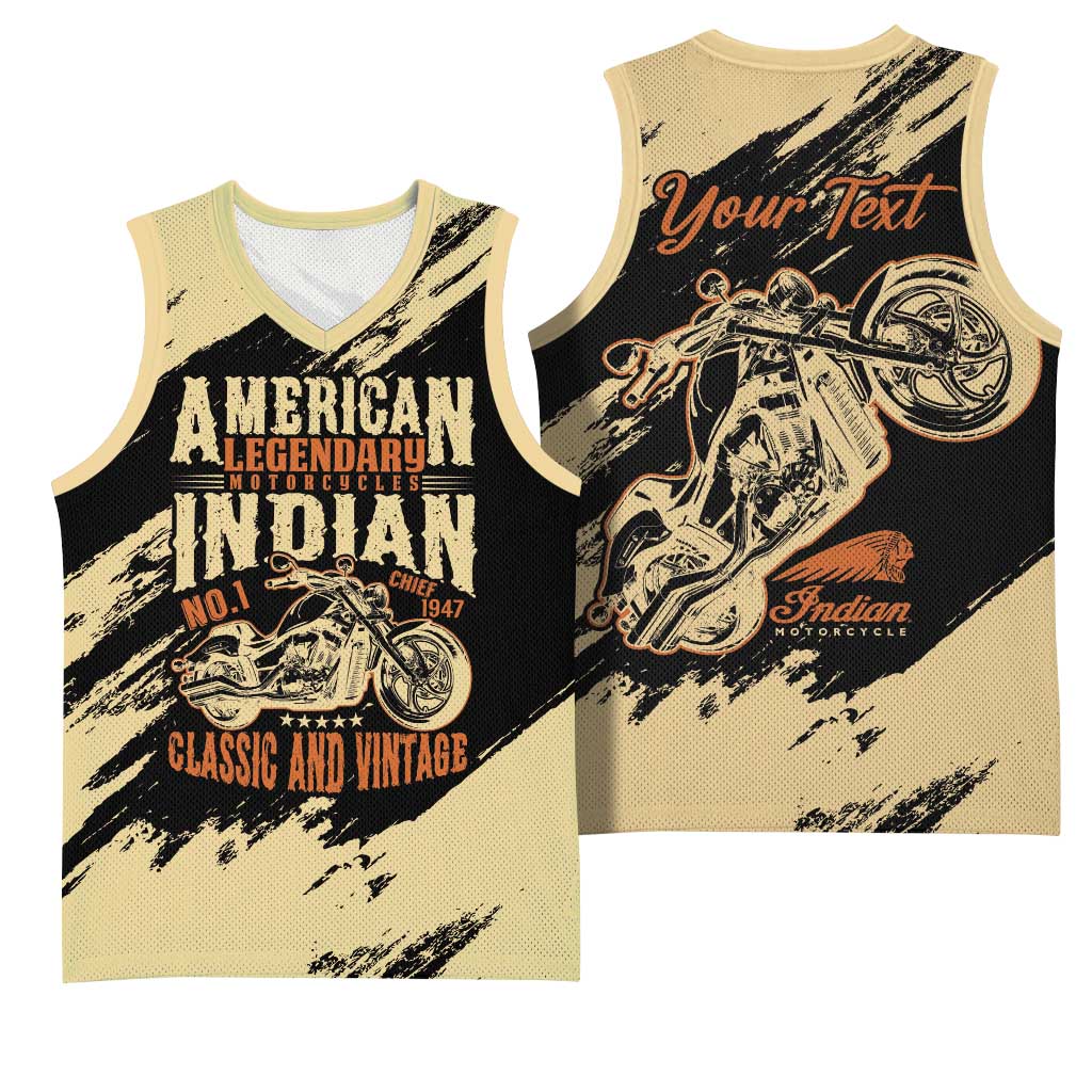 Personalized American Legendary Motorcycles Indian Chief 1947 Basketball Jersey Classic and Vintage - Wonder Print Shop