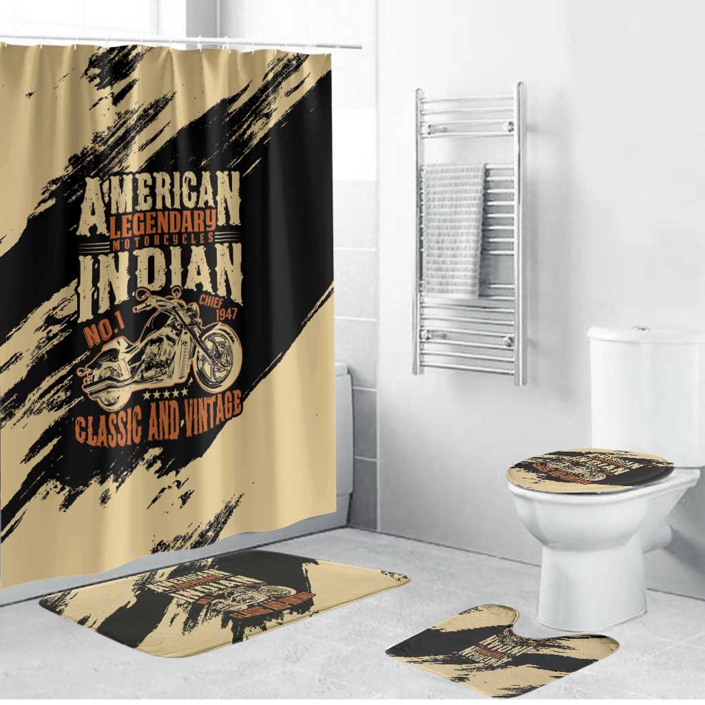 American Legendary Motorcycles Indian Chief 1947 Bathroom Set Classic and Vintage - Wonder Print Shop