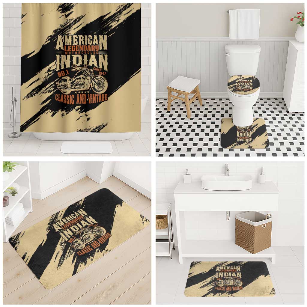 American Legendary Motorcycles Indian Chief 1947 Bathroom Set Classic and Vintage - Wonder Print Shop
