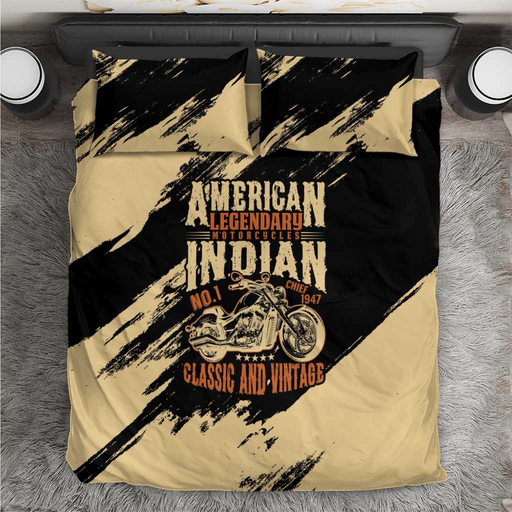 American Legendary Motorcycles Indian Chief 1947 Bedding Set Classic and Vintage - Wonder Print Shop