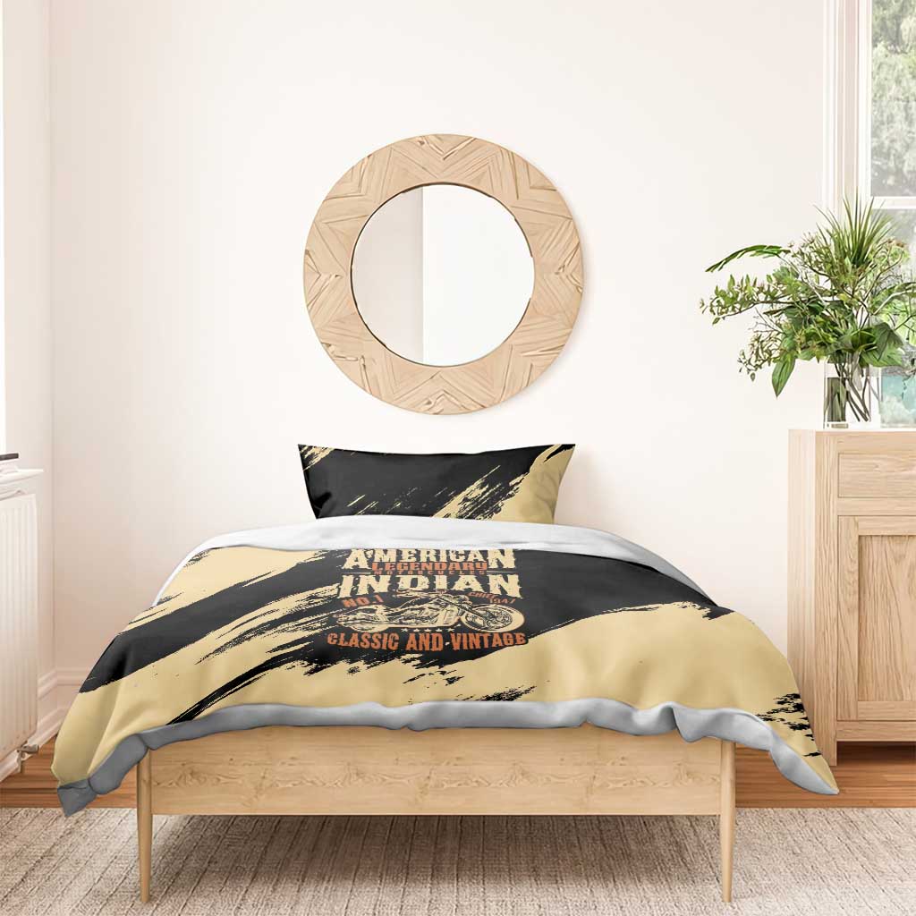American Legendary Motorcycles Indian Chief 1947 Bedding Set Classic and Vintage - Wonder Print Shop