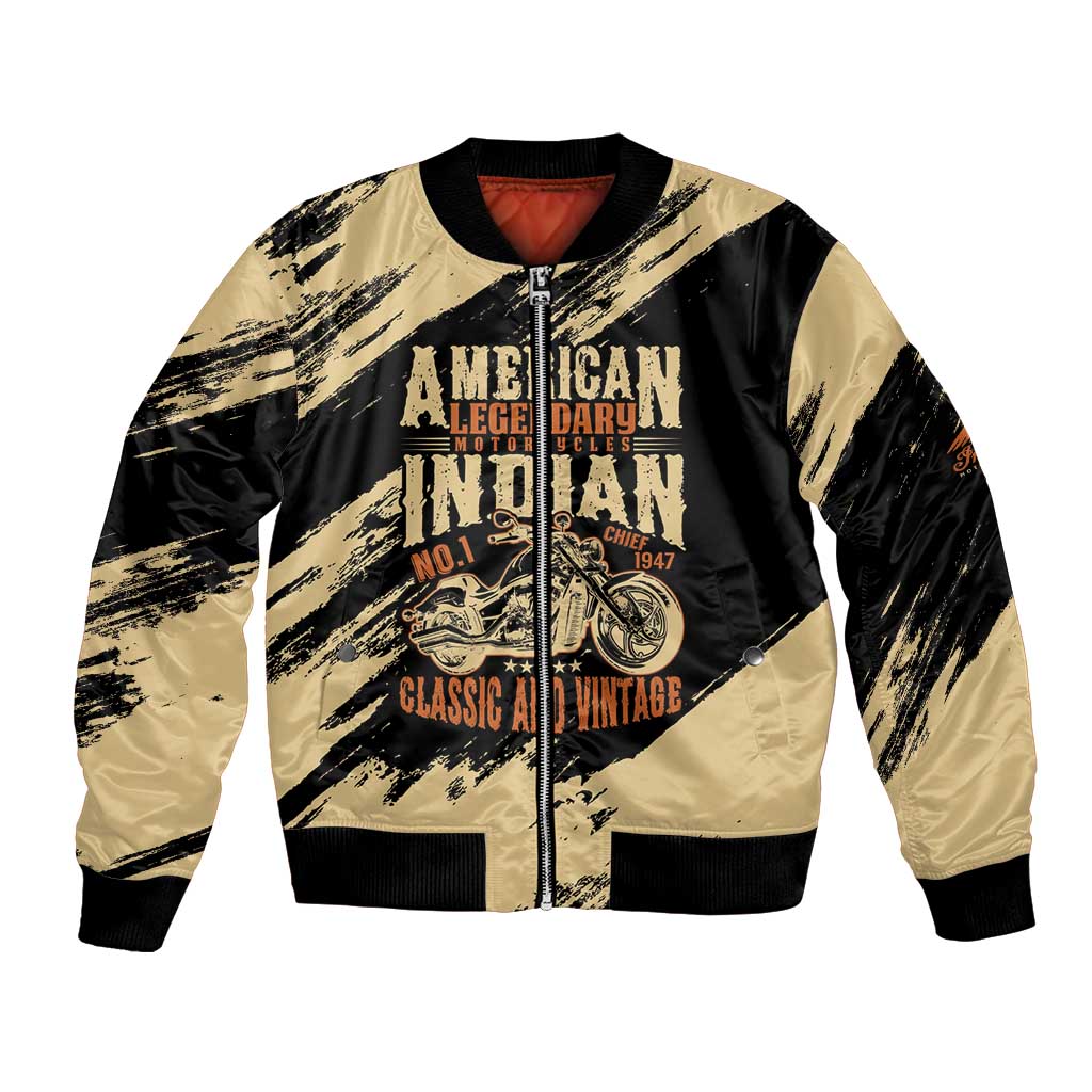 Personalized American Legendary Motorcycles Indian Chief 1947 Bomber Jacket Classic and Vintage - Wonder Print Shop