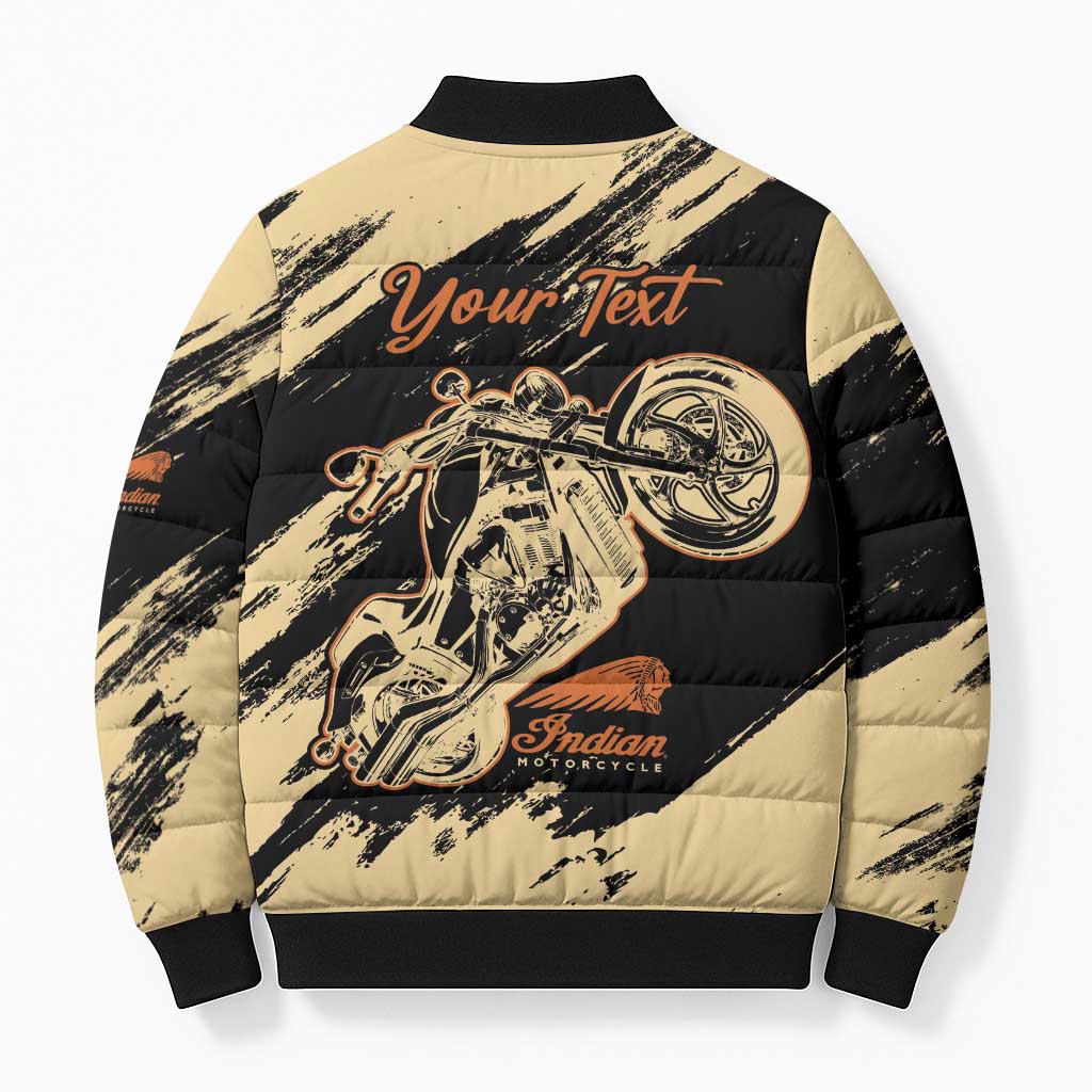 Personalized American Legendary Motorcycles Indian Chief 1947 Bomber Puffer Jacket Classic and Vintage - Wonder Print Shop