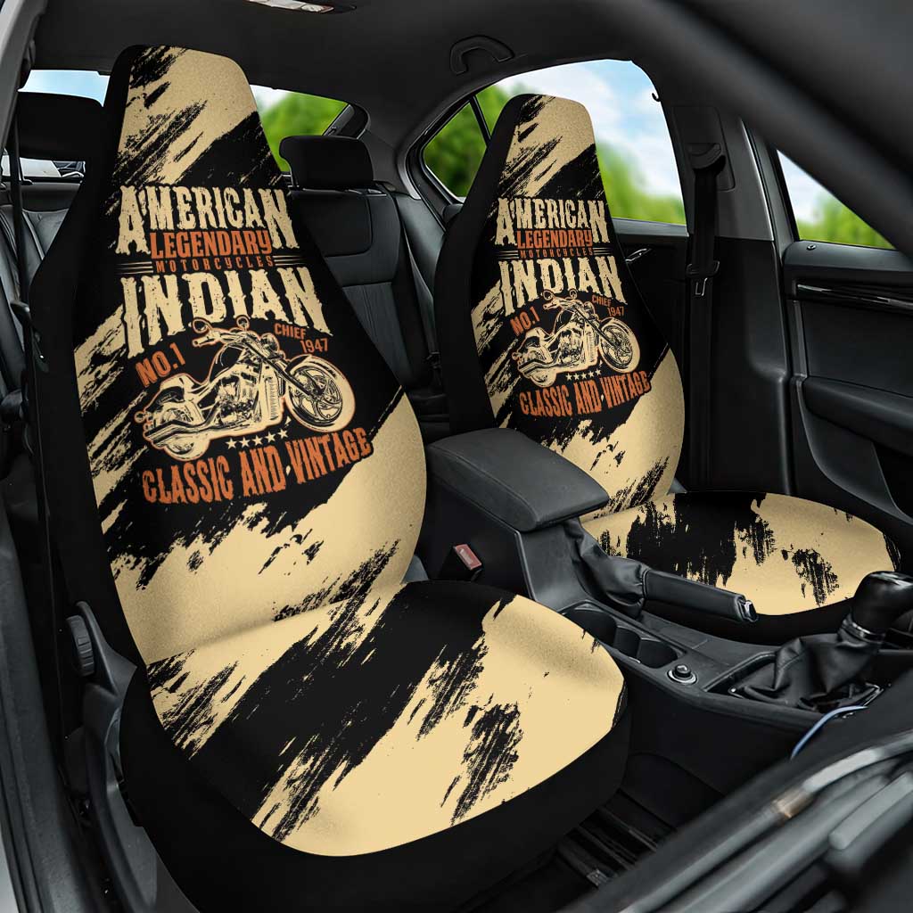 American Legendary Motorcycles Indian Chief 1947 Car Seat Cover Classic and Vintage - Wonder Print Shop