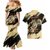 Personalized American Legendary Motorcycles Indian Chief 1947 Couples Matching Mermaid Dress and Hawaiian Shirt Classic and Vintage - Wonder Print Shop
