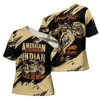 Personalized American Legendary Motorcycles Indian Chief 1947 Cross Shoulder Shirt Classic and Vintage - Wonder Print Shop