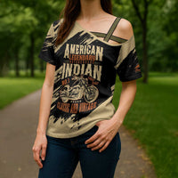 Personalized American Legendary Motorcycles Indian Chief 1947 Cross Shoulder Shirt Classic and Vintage - Wonder Print Shop