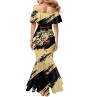 Personalized American Legendary Motorcycles Indian Chief 1947 Family Matching Mermaid Dress and Hawaiian Shirt Classic and Vintage - Wonder Print Shop