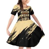 Personalized American Legendary Motorcycles Indian Chief 1947 Family Matching Off Shoulder Short Dress and Hawaiian Shirt Classic and Vintage - Wonder Print Shop