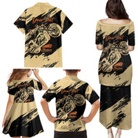 Personalized American Legendary Motorcycles Indian Chief 1947 Family Matching Puletasi and Hawaiian Shirt Classic and Vintage - Wonder Print Shop