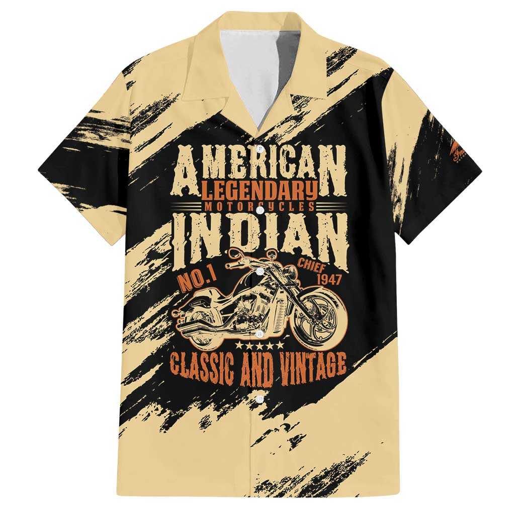 Personalized American Legendary Motorcycles Indian Chief 1947 Family Matching Puletasi and Hawaiian Shirt Classic and Vintage - Wonder Print Shop
