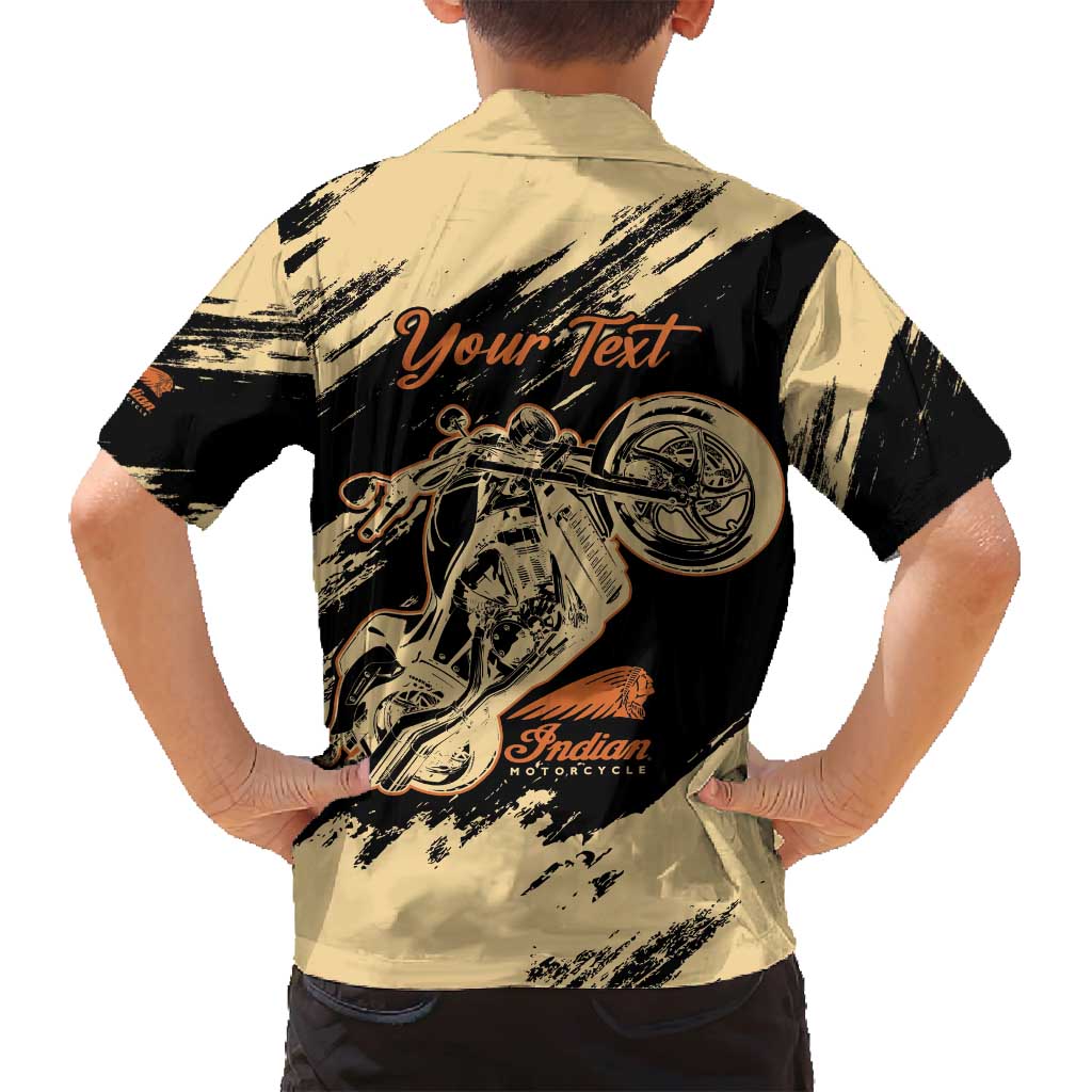 Personalized American Legendary Motorcycles Indian Chief 1947 Family Matching Summer Maxi Dress and Hawaiian Shirt Classic and Vintage - Wonder Print Shop
