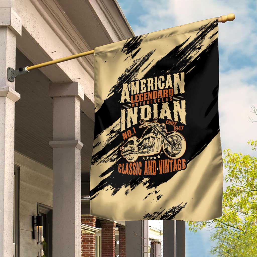 American Legendary Motorcycles Indian Chief 1947 Garden Flag Classic and Vintage - Wonder Print Shop