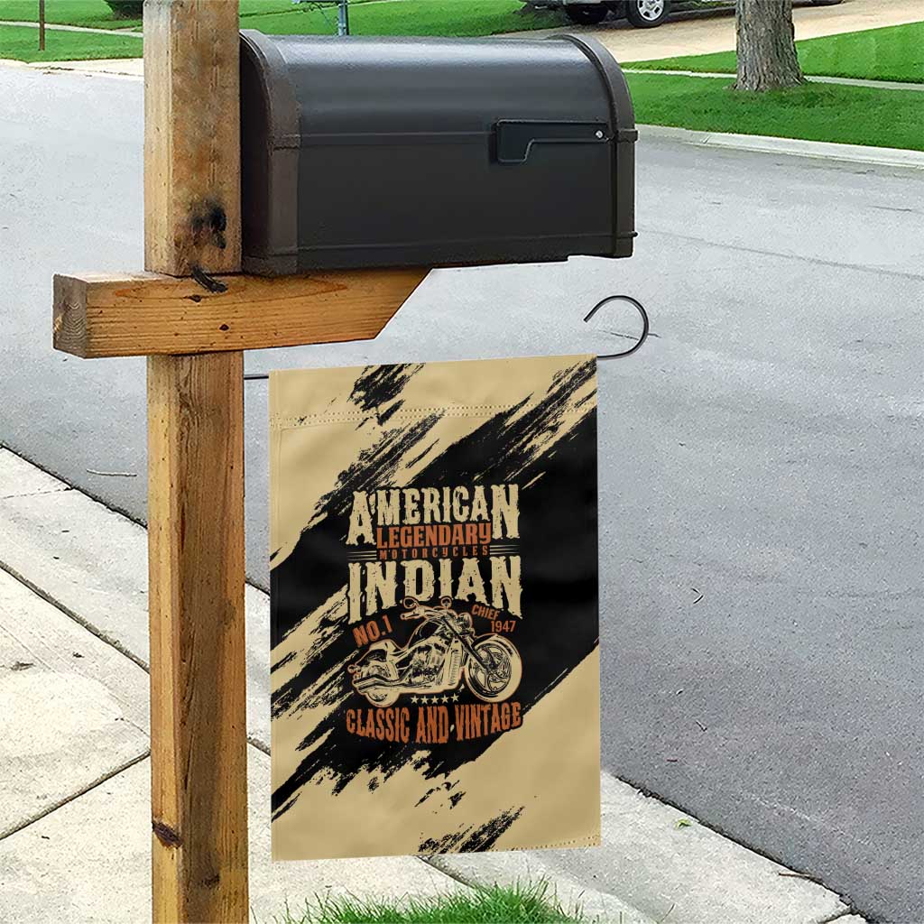 American Legendary Motorcycles Indian Chief 1947 Garden Flag Classic and Vintage - Wonder Print Shop