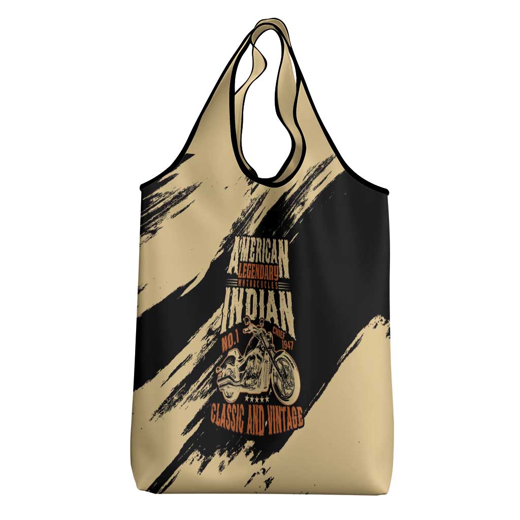 American Legendary Motorcycles Indian Chief 1947 Grocery Bag Classic and Vintage - Wonder Print Shop