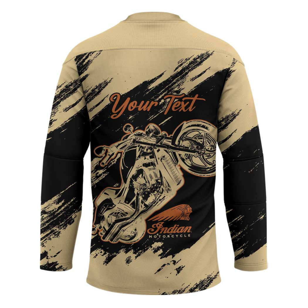 Personalized American Legendary Motorcycles Indian Chief 1947 Hockey Jersey Classic and Vintage - Wonder Print Shop