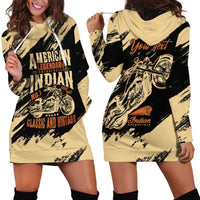 Personalized American Legendary Motorcycles Indian Chief 1947 Hoodie Dress Classic and Vintage - Wonder Print Shop
