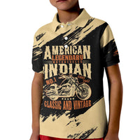 Personalized American Legendary Motorcycles Indian Chief 1947 Kid Polo Shirt Classic and Vintage - Wonder Print Shop