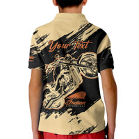 Personalized American Legendary Motorcycles Indian Chief 1947 Kid Polo Shirt Classic and Vintage - Wonder Print Shop