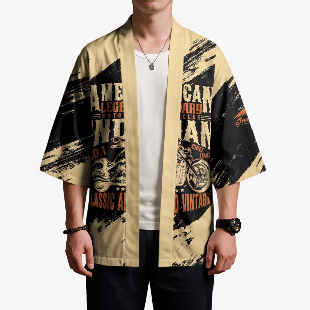 Personalized American Legendary Motorcycles Indian Chief 1947 Kimono Classic and Vintage - Wonder Print Shop