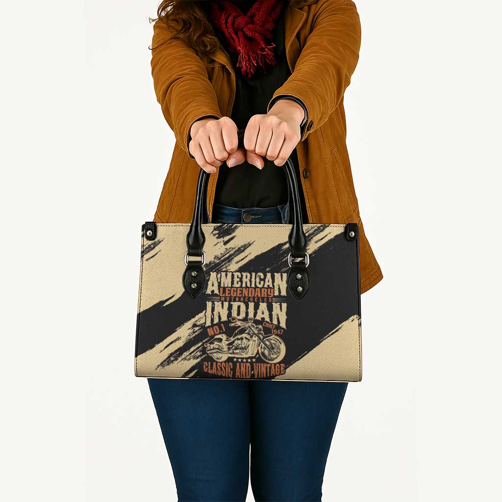 American Legendary Motorcycles Indian Chief 1947 Leather Bag Classic and Vintage - Wonder Print Shop