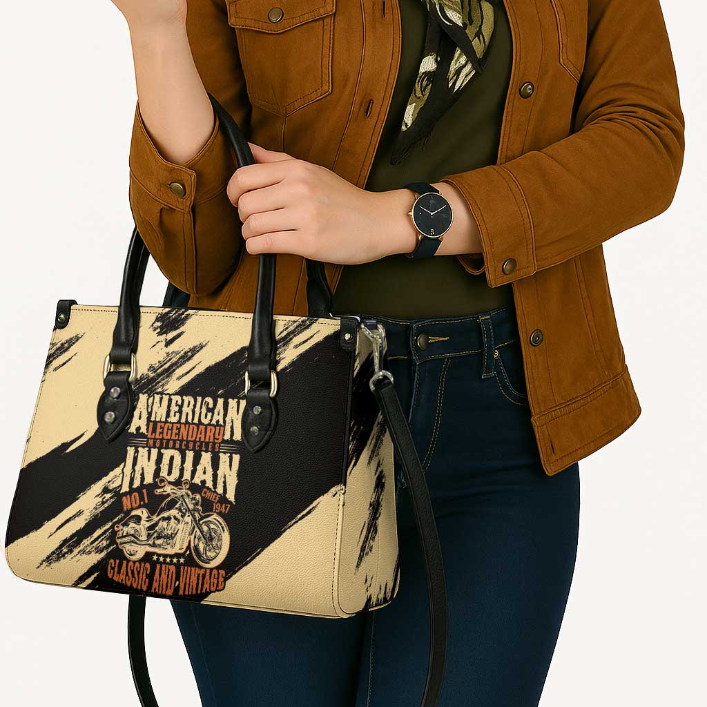 American Legendary Motorcycles Indian Chief 1947 Leather Bag Classic and Vintage - Wonder Print Shop