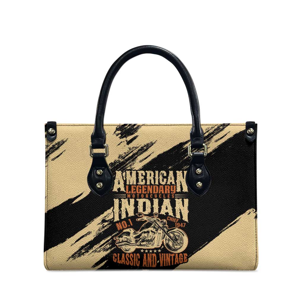 American Legendary Motorcycles Indian Chief 1947 Leather Bag Classic and Vintage - Wonder Print Shop
