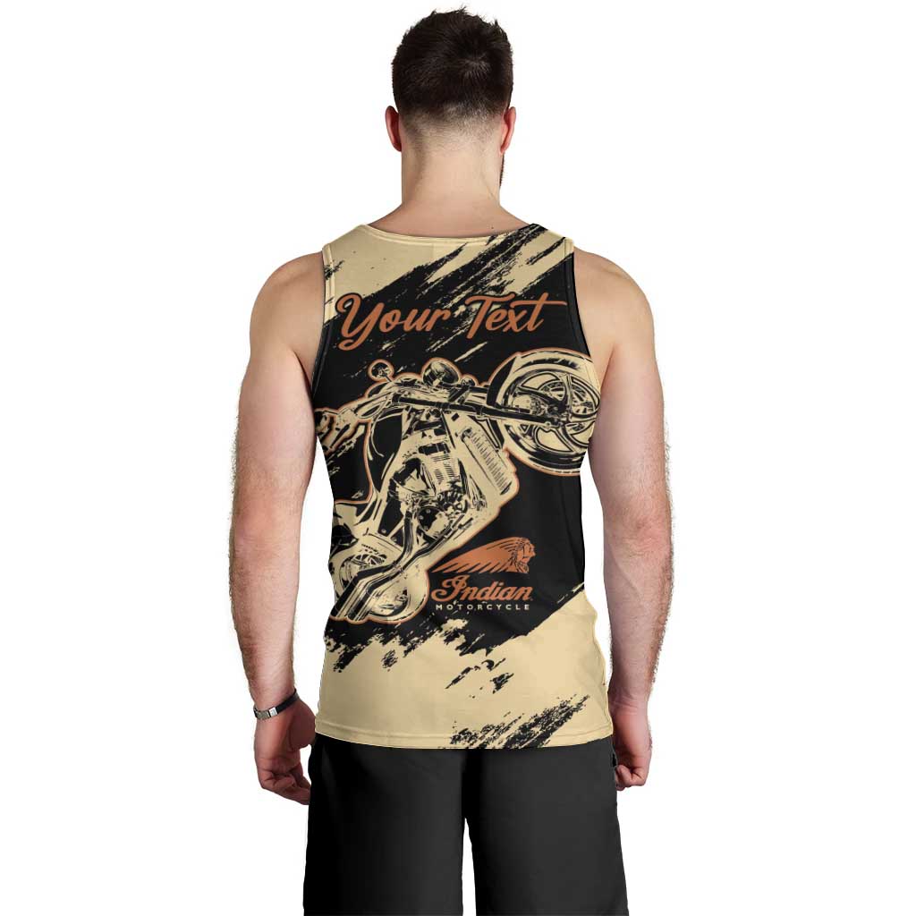 Personalized American Legendary Motorcycles Indian Chief 1947 Men Tank Top Classic and Vintage - Wonder Print Shop