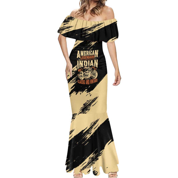 mermaid dress indian Personalized American Legendary Motorcycles Indian Chief 1947 Mermaid Dress  Classic and Vintage