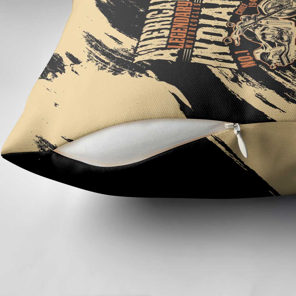 American Legendary Motorcycles Indian Chief 1947 Pillow Cover Classic and Vintage - Wonder Print Shop
