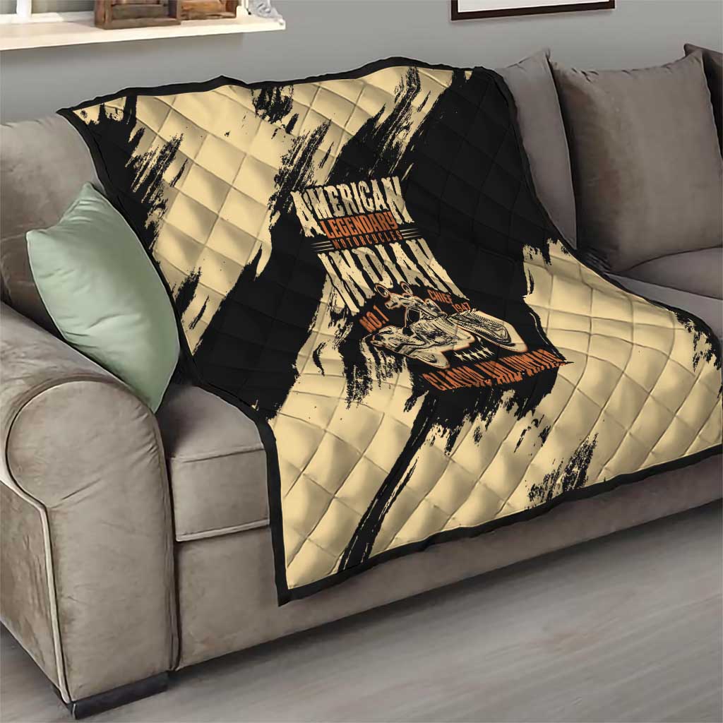 American Legendary Motorcycles Indian Chief 1947 Quilt Classic and Vintage - Wonder Print Shop