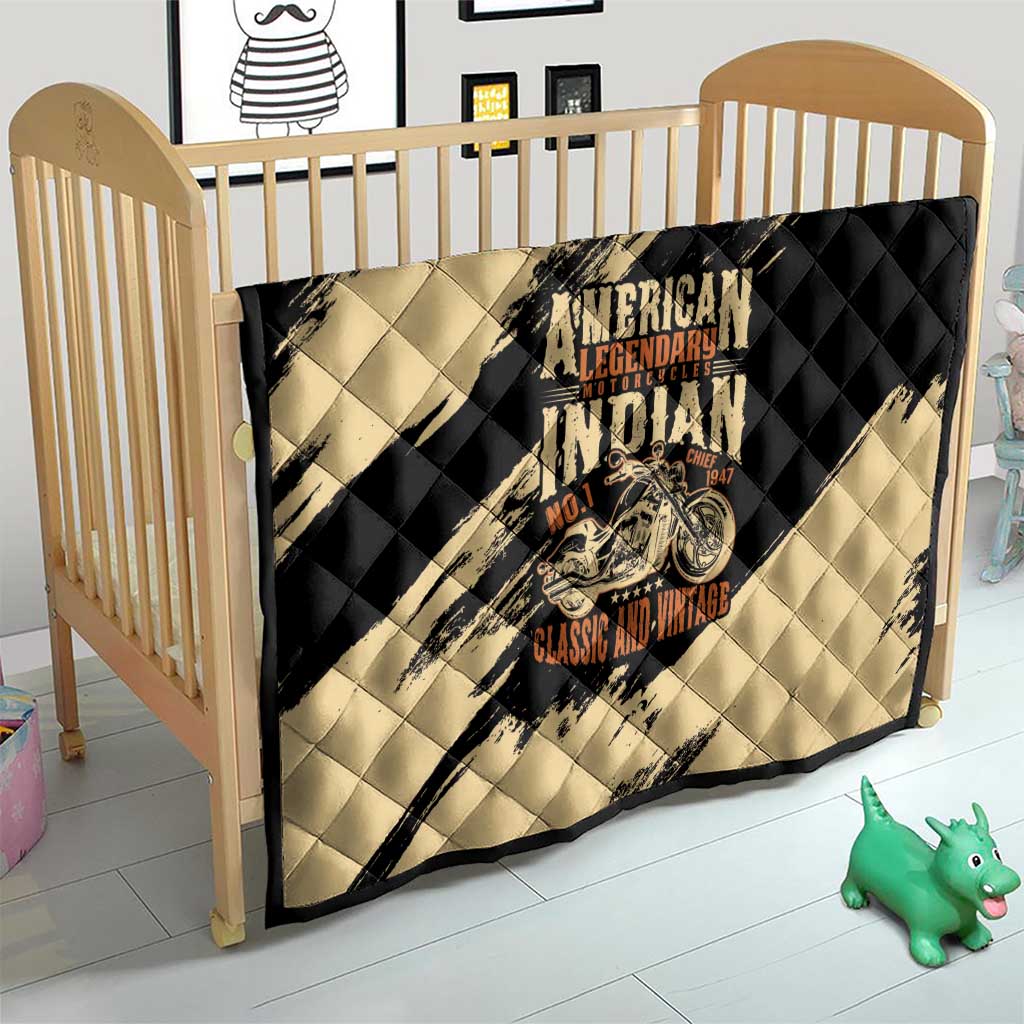 American Legendary Motorcycles Indian Chief 1947 Quilt Classic and Vintage - Wonder Print Shop