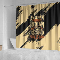 American Legendary Motorcycles Indian Chief 1947 Shower Curtain Classic and Vintage - Wonder Print Shop