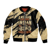 Personalized American Legendary Motorcycles Indian Chief 1947 Sleeve Zip Bomber Jacket Classic and Vintage - Wonder Print Shop