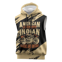 Personalized American Legendary Motorcycles Indian Chief 1947 Sleeveless Hoodie Classic and Vintage - Wonder Print Shop