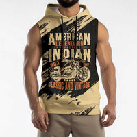 Personalized American Legendary Motorcycles Indian Chief 1947 Sleeveless Hoodie Classic and Vintage - Wonder Print Shop