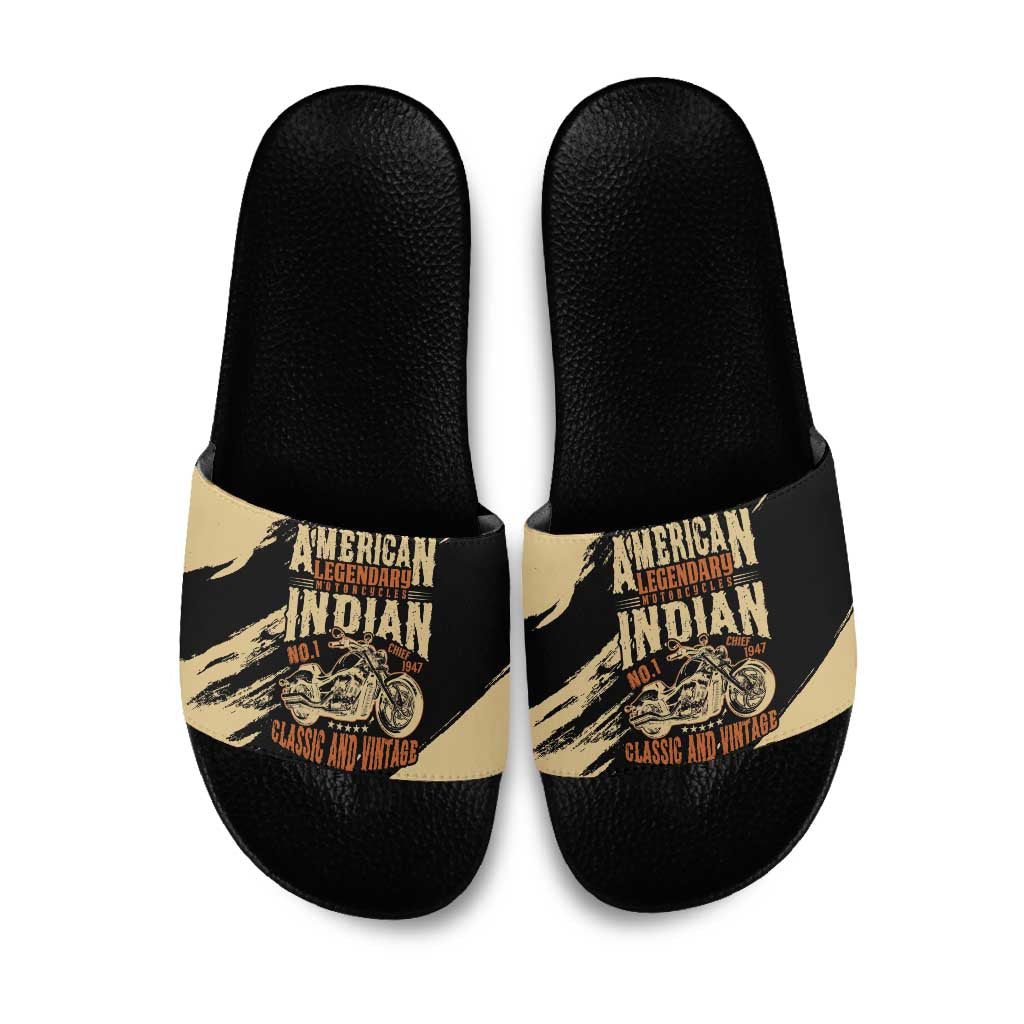 American Legendary Motorcycles Indian Chief 1947 Slide Sandals Classic and Vintage - Wonder Print Shop