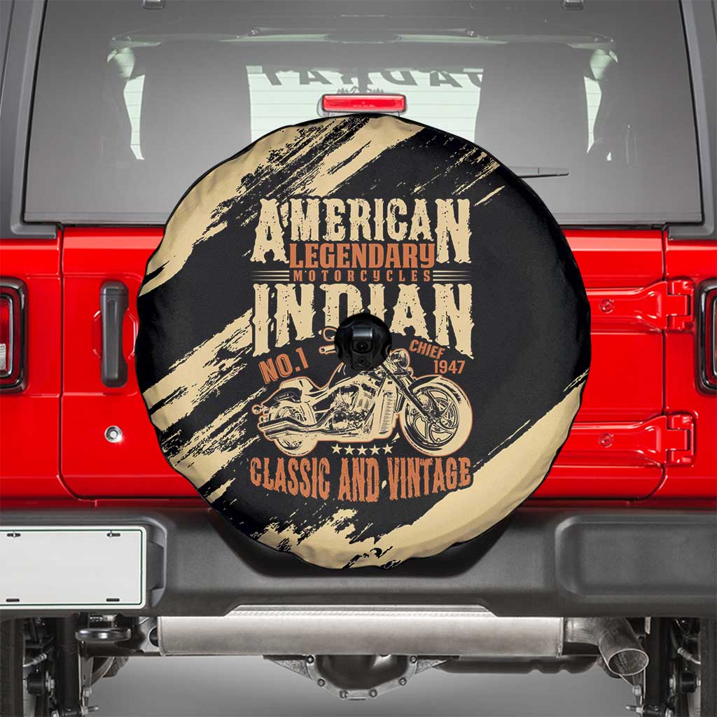 American Legendary Motorcycles Indian Chief 1947 Spare Tire Cover Classic and Vintage - Wonder Print Shop