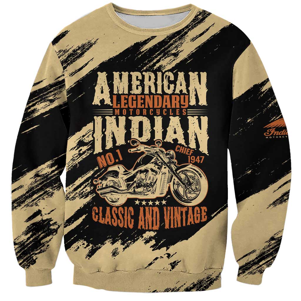 Personalized American Legendary Motorcycles Indian Chief 1947 Sweatshirt Classic and Vintage - Wonder Print Shop