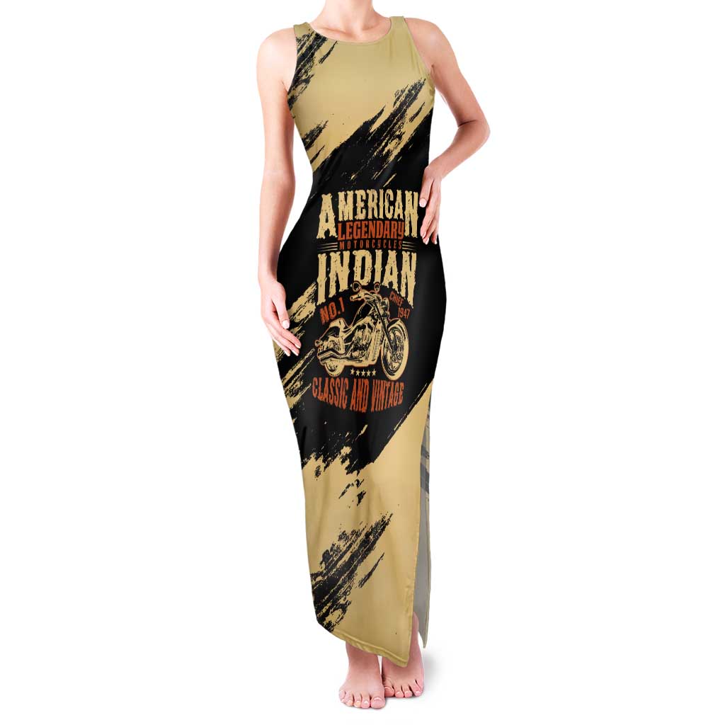 Personalized American Legendary Motorcycles Indian Chief 1947 Tank Maxi Dress Classic and Vintage - Wonder Print Shop