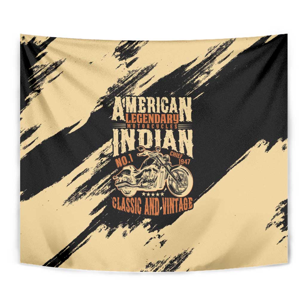 American Legendary Motorcycles Indian Chief 1947 Tapestry Classic and Vintage - Wonder Print Shop