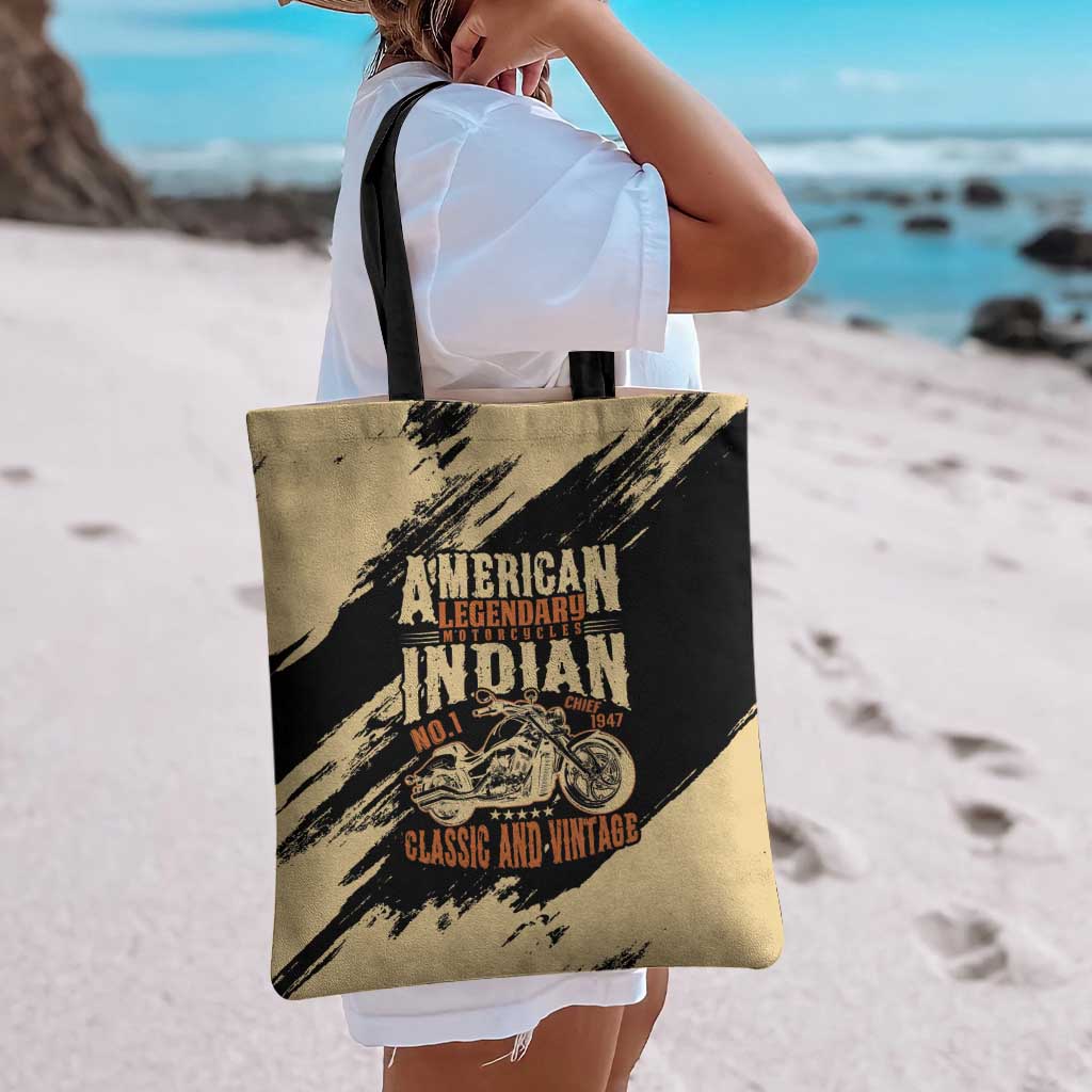 American Legendary Motorcycles Indian Chief 1947 Tote Bag Classic and Vintage - Wonder Print Shop