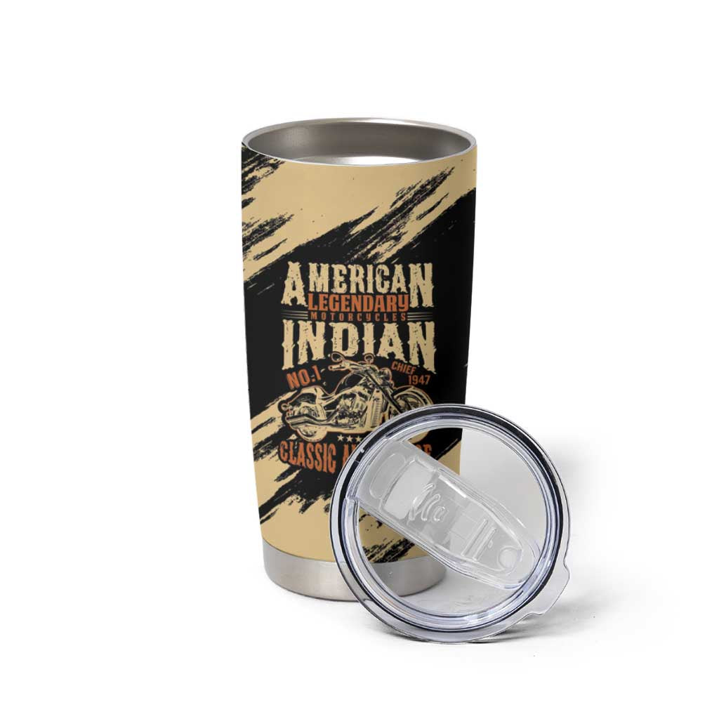 Personalized American Legendary Motorcycles Indian Chief 1947 Tumbler Cup Classic and Vintage - Wonder Print Shop