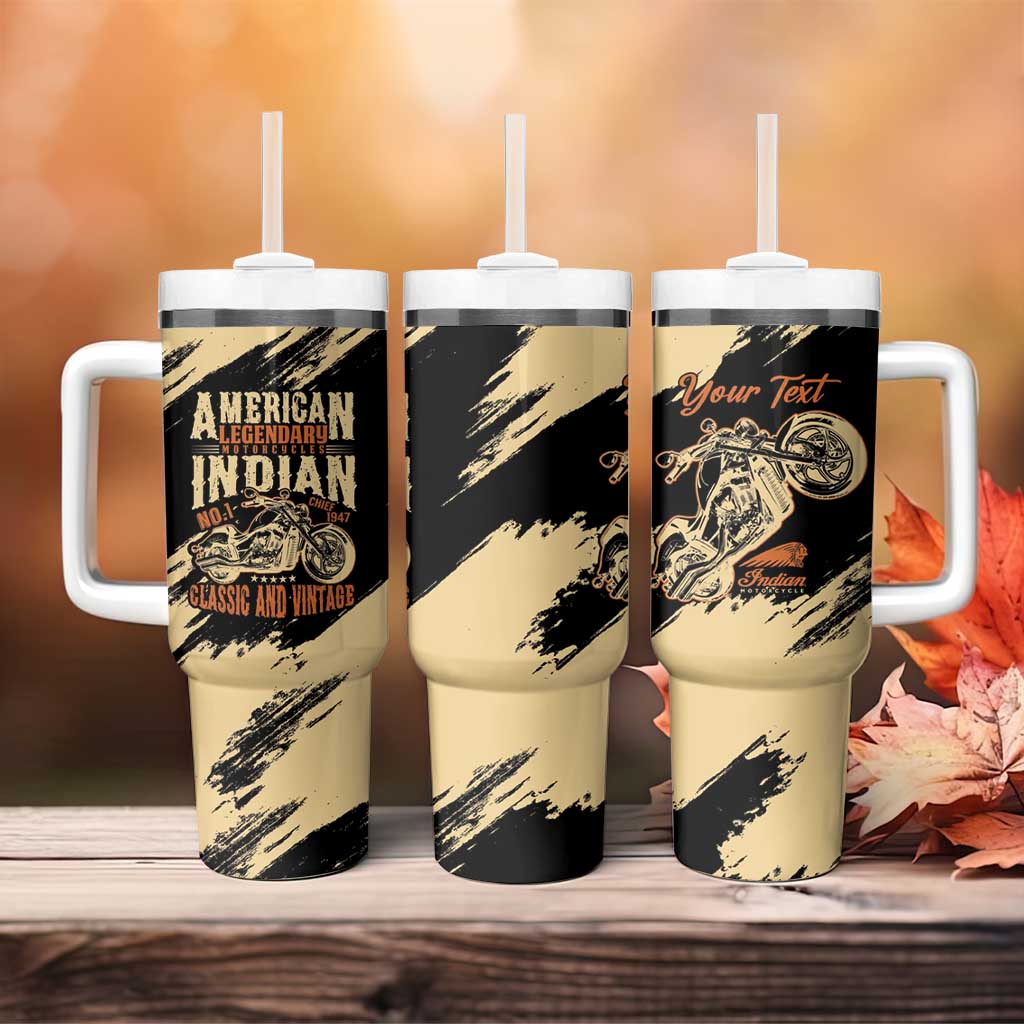 Personalized American Legendary Motorcycles Indian Chief 1947 Tumbler With Handle Classic and Vintage - Wonder Print Shop