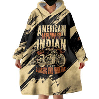 Personalized American Legendary Motorcycles Indian Chief 1947 Wearable Blanket Hoodie Classic and Vintage - Wonder Print Shop