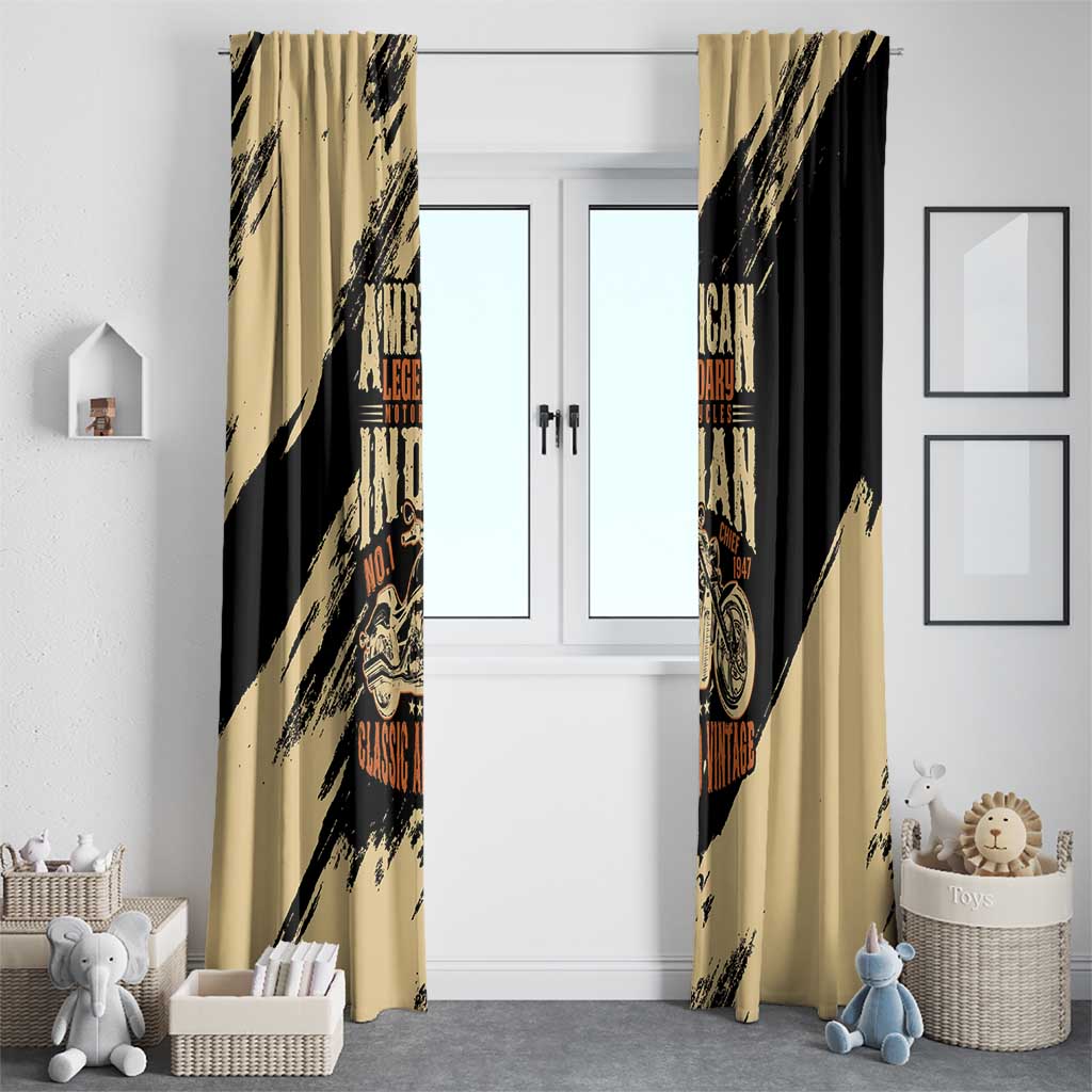 American Legendary Motorcycles Indian Chief 1947 Window Curtain Classic and Vintage - Wonder Print Shop