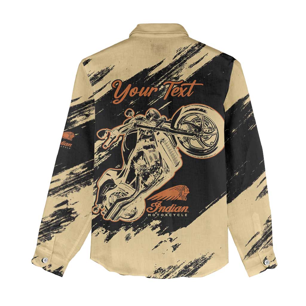 Personalized American Legendary Motorcycles Indian Chief 1947 Women Casual Shirt Classic and Vintage - Wonder Print Shop