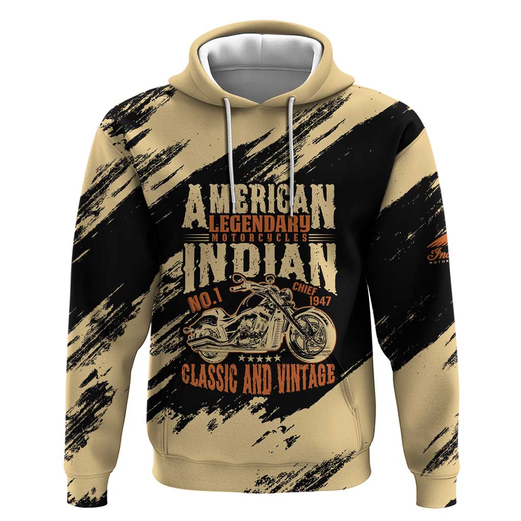 Personalized American Legendary Motorcycles Indian Chief 1947 Zip Hoodie Classic and Vintage - Wonder Print Shop