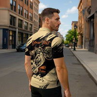 Personalized American Legendary Motorcycles Indian Chief 1947 Zipper Polo Shirt Classic and Vintage - Wonder Print Shop