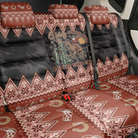 Howdy Christmas Cowboy Santa Back Car Seat Cover Giddy Up Jingle Horse Pick Up Your Feet - Wonder Print Shop